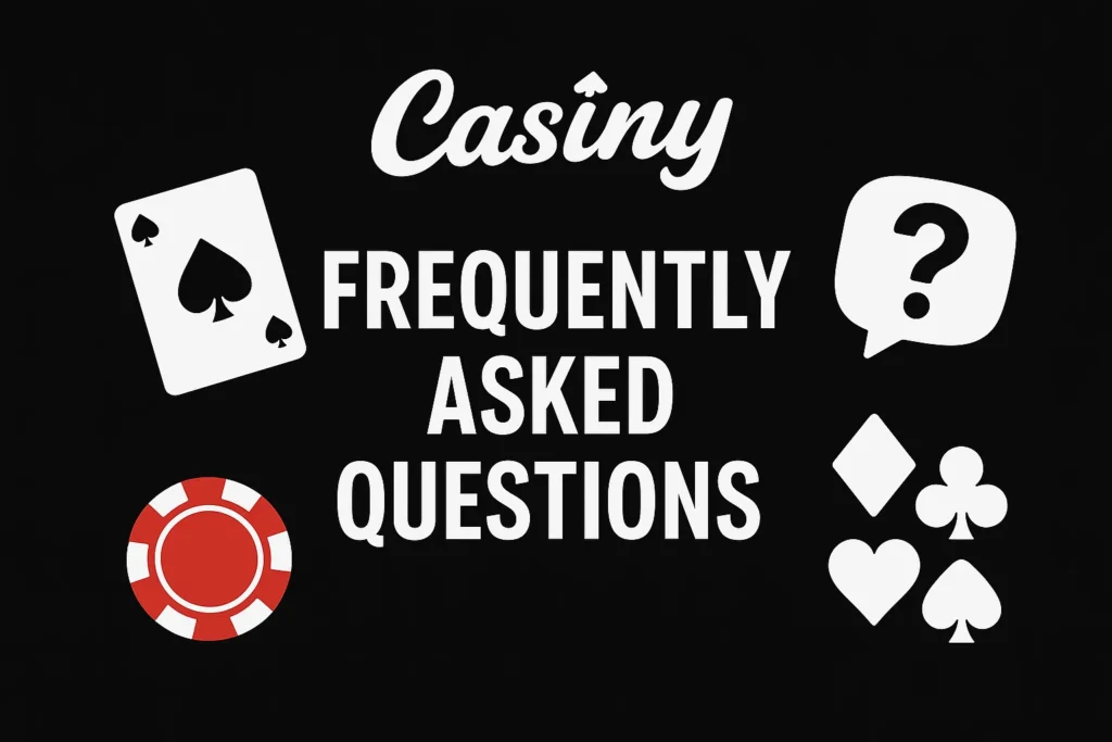 Casiny Casino FAQs - Frequently Asked Questions About Online Gambling in Australia